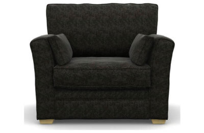 Heart of House Malton Fabric Cuddle Chair - Charcoal
